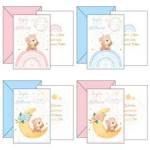 Biglietto auguri Battesimo 4 soggetti assortiti - 28808