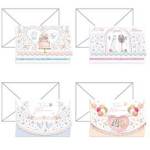 Biglietto auguri portasoldi Matrimonio 4 soggetti assortiti - 28809