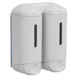 Dispenser a muro Double Shower Small per hotel 0,17 lt bianco - 28267