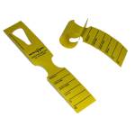 Etichette detectabili con foro 5 x 27,9 cm giallo rotolo da 500 etichette - 28204