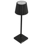 Lampada da tavolo a LED 10 x 10 x 38 cm alluminio pmma nero - 28220