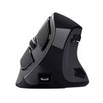 Mouse wireless ergonomico Voxx ricaricabile nero - 28752