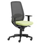 Seduta operativa Tullio TUA con braccioli regolabili verde mela - 28293