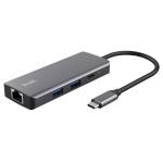 Adattatore multiporta Dalyx USB C 6 in 1 alluminio argento - 28996
