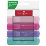 Evidenziatore Textliner 46 colori assortiti pastel Faber Castell astuccio 4 pezzi - 29095
