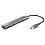Hub Halyx 4 porte da USB C a USB A 3,2 Gen1 alluminio grigio - 28995