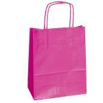 Shopper Twisted maniglie cordino 18 x 8 x 24 cm carta kraft magenta - 3234