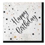 Tovagliolo Happy Birthday 33 x 33 cm carta - 29157