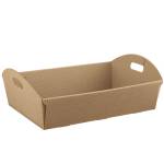 Cesto 43 x 30 x 11 cm cartone onda avana - 29341