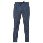 Pantalone cuoco Enrico unisex taglia L gessato blu - 1458