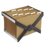 Supporto per cartelle sospese Luxor - con 10 cartelle interasse 39 cm - 41 x 27,5 x 32 cm - avana - Bertesi - LUXOR 4 AV 10P1 - 8058983263969 - DMwebShop