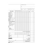 Blocco conto albergo pensione 15 giorni uso mano 23 x 15 cm 100 fogli - 14713