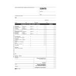 Blocco conto albergo pensione 7 giorni uso mano 23 x 15 cm 100 fogli - 14700