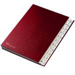 Classificatore alfabetico A Z 640D 24 x 34 cm rosso - 16968