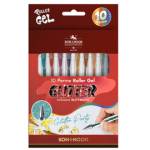 Roller gel colorati colori glitter astuccio 10 roller - 16308