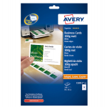 Biglietti da visita - 85 x 54 mm - 200 gr - effetto opaco bianco - conf. 25 fogli da 10 biglietti - Avery - C32011-25 - 4004182247013 - DMwebShop