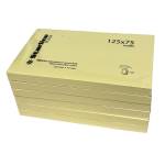 Blocchetto biglietti adesivi giallo 75 x 125 mm 70 gr 100 fogli - 5520
