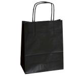 Shopper Twisted maniglie cordino 45 x 15 x 50 cm carta kraft nero - 17192