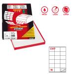 Etichetta adesiva C517 - permanente - 70 x 48 mm - 18 etichette per foglio - bianco - scatola 100 fogli A4 - Markin - X210C517 - 8007047048844 - DMwebShop