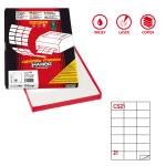 Etichetta adesiva C521 - carta - permanente - 70 x 42,43 mm - 21 etichette per foglio - bianco - scatola 100 fogli A4 - Markin - X210C521 - 8007047023254 - DMwebShop