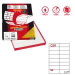 Etichetta adesiva C511 - permanente - 105 x 37,12 mm - 16 etichette per foglio - bianco - scatola 100 fogli A4 - Markin - X210C511 - 8007047022455 - DMwebShop