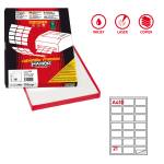 Etichetta adesiva A410 - carta - permanente - 63,5 x 38,1 mm - 21 etichette per foglio - bianco - scatola 100 fogli A4 - Markin - X210A410 - 8007047920201 - DMwebShop