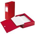 Scatola archivio Scatto dorso 12 cm 25 x 35 cm rosso - 5461