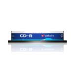 Scatola 10 CD-R Data Life serigrafato - spindle 1X-52X - 700Mb - Verbatim - 43437 - 23942434375 - DMwebShop