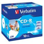 Scatola 10 CD-R DataLife Plus - Jewel Case - 1X-52X - stampabile inkjet - 700Mb - Verbatim - 43325 - 23942433255 - DMwebShop