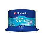Scatola 50 CD-R DataLife Plus - 1X-52X - serigrafata crystal - 700Mb - Verbatim - 43343 - 23942433439 - DMwebShop