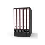 Gruppo registratori Sestetto - con 6 cartelle ad anelli - 25,5 x 34,5 cm - dorso 23 cm - grigio - Rexel - King Mec - GKM6200 - 5028252505765 - DMwebShop