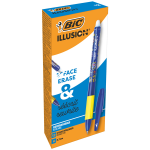 Penna sfera Gelocity Illusion - gel cancellabile - punta 0,7 mm - blu - conf. 12 pezzi - Bic - 943440 - 516518 - 3086123735361 - DMwebShop