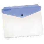 Buste a foratura universale con bottone e separatori - 21 x 29,7 cm - trasparente - conf. 5 pezzi - Beautone - D064003 - 4710581466428 - DMwebShop