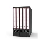 Gruppo registratori Quintetto 23 x 32 cm con 5 cartelle ad anelli dorso 23 cm grigio - 1052