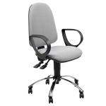 Sedia OPERATIVA Jupiter - JPLY-BRJ-EI - grigio chiaro - con braccioli - Unisit - JPLY/BRJ/EI - DMwebShop