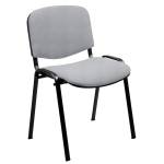 Sedia Attesa Dado - D5S-PT - vera pelle TOP - grigio chiaro - senza Braccioli - Unisit - D5S/PT - DMwebShop