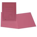 Cartellina semplice con stampa 145 gr 25 x 34 cm magenta cartoncino manilla - 5160