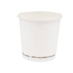 Bicchiere in carta - 100 ml - bianco - conf. 50 pezzi - Signor Bio - PGC001BIO50C - 8055715782644 - DMwebShop