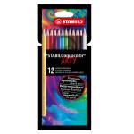 Pastello Arty Aquacolor colori assortiti astuccio 12 pezzi - 7587