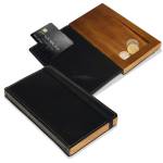 Portaconto legno e similpelle - 13864