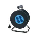 Prolunga con avvolgicavo da 25 mt 4 prese Schuko bipasso MKC - 18987