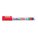 Marcatore permanente A 700 - punta tonda - 0,7 mm - rosso - Artline - A700R - 4974052804021 - 85758_1 - DMwebShop