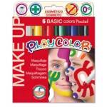 Tempera solida Make Up - cosmetica - Playcolor - astuccio 6 colori brillanti - Instant - 01001 - 8414213010015 - DMwebShop