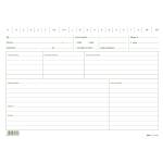 Schede per medici generici 17x24 cm verde - 19397