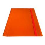 Cartella con elastico piatto dorso variabile arancio - 7683