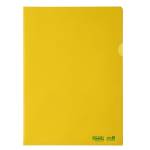 Cartellina a L BioBased 22 x 30 cm PE riciclato liscio pesante giallo - 7771