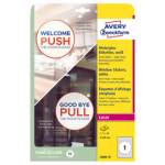 Etichette adesive per finestre in carta con pellicola laser rimovibili bianco - 11099