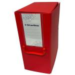 Scatola archivio con maniglia dorso 16 cm 25 x 35 cm rosso - 8217