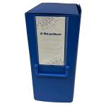 Scatola archivio con maniglia dorso 20 cm 25 x 35 cm blu - 8184