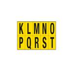 Lettere adesive da K a T - in PVC - 70 x 124 mm - 10 etichette per foglio - 1 foglio - nero-giallo - Cartelli Segnalatori - 906KT - 8409062101830 - DMwebShop
